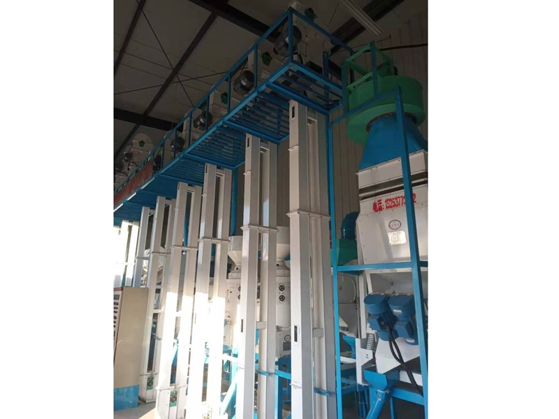 河北張家口市萬(wàn)全縣20噸小米成套加工設(shè)備安裝調(diào)試完畢